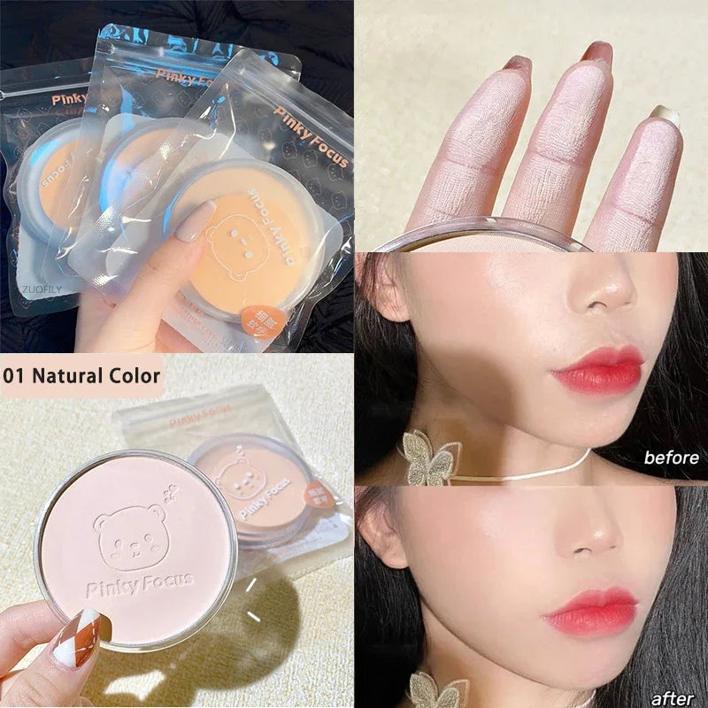99% Aloe Vera Softening Powder Waterproof Moisturizing Concealer Foundation Fixed Make Up Oil Control Facial Makeup Cosmetics