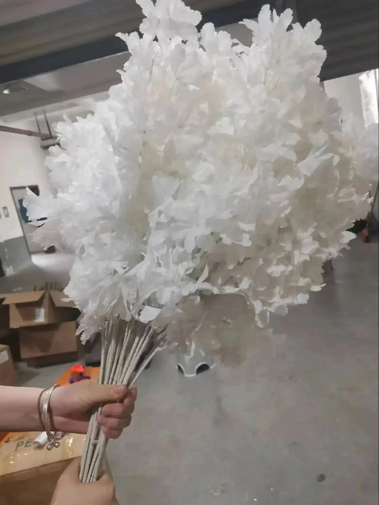10pcs white branch snow Gypsophila Artificial plants cherry blossom wedding arch decoration artificial flower