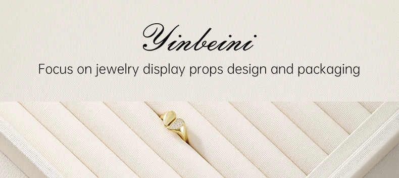 YinBeiNi Linen Stackable Ring Earring Bracelet Necklace Display Tray Jewelry Storage Drawer Insert Organizer Holder Tray P062