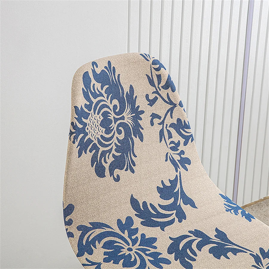 1Pc Printed Dining Table and Chair Cover Household Elastic Chair Cover Eames Chair Cover Special-Shaped Chair Cover