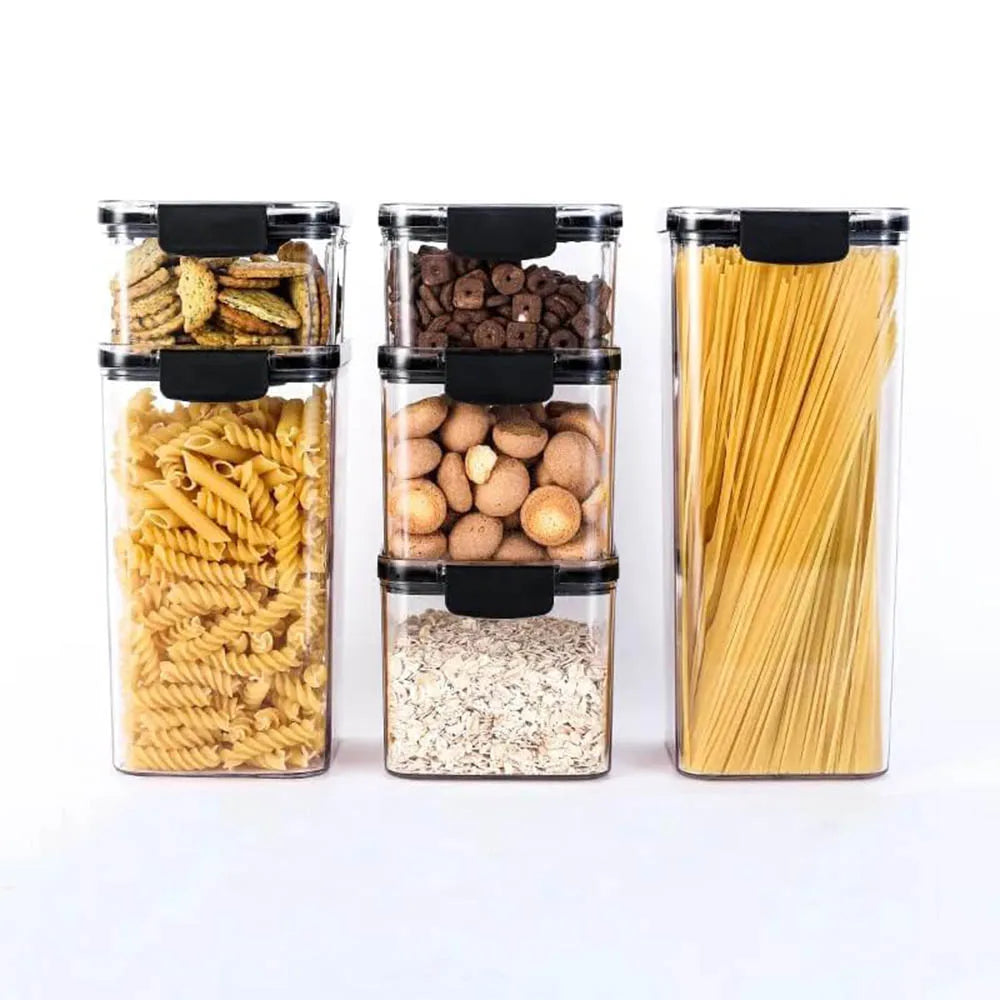 Food Storage Containers Set with Lids, Ideal for Kitchen Pantry Organization and Storage