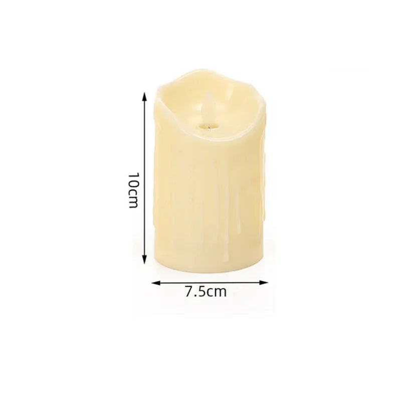 Flameless Flickering Electronic Candles Led Candles Battery Operated Home Decor Accessories for Birthday Hotel Wedding Candle
