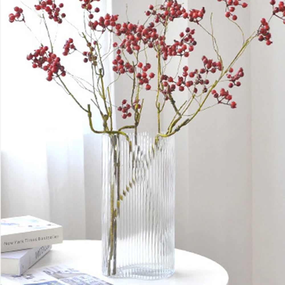 1 Branch Simulate Tree Fruit Flower Plant Branch Arrangement DIY Home Decoration