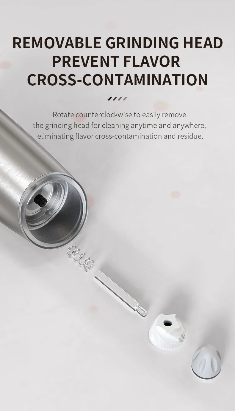 Electric Automatic Salt and Pepper Grinder Set with Led Light Grinder Set Spice Mill Adjustable Spices Grinder Kitchen Tools