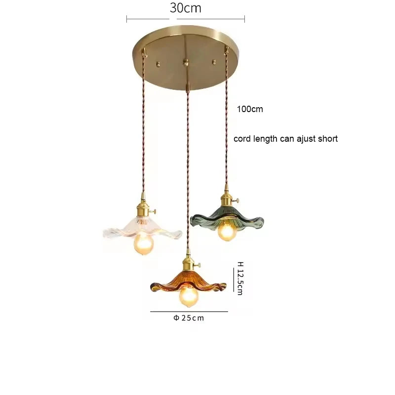 Dining Room Colorful Glass Pendant Light Kitchen Island Hanging Lighting Living Room Foyer Hall Ceiling Lamps Chandelier Bedroom