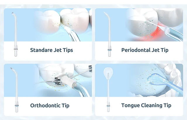 Portable Innovative Electric Dental Irrigator Water Flosser High Pressure Water Thread Ultrasonic Cleaner Teeth Cleaning Tools