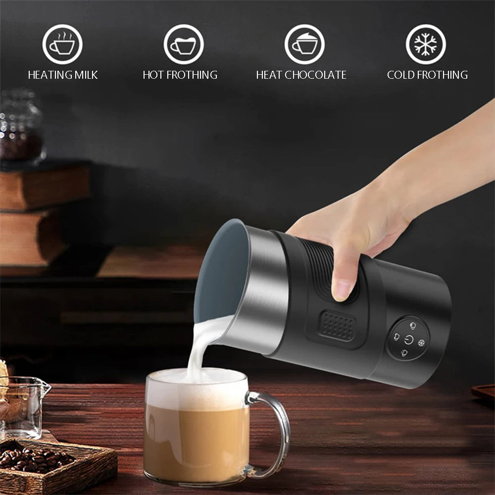 220V 500W Electric Milk Frother Cold/Hot Dual Effect Multifunction Foam Maker Latte Cappuccino Chocolate Automatic Milk Foamer