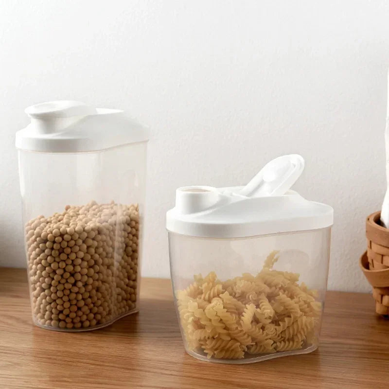 Food Storage Containers with Lids Stackable Treat Box Containers for Kitchen Pantry Organization Containers for Rice Dispenser