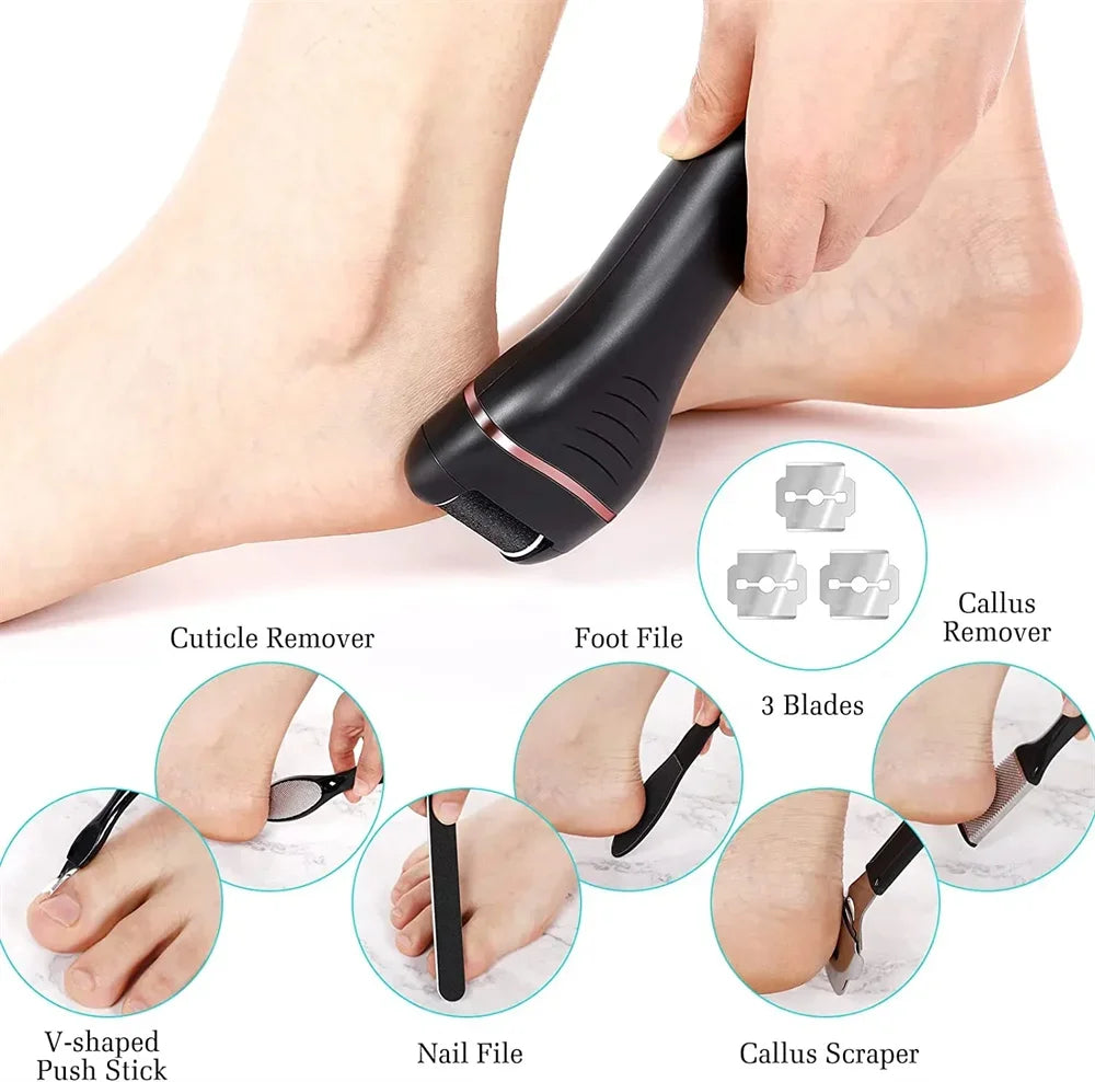 Foot care tool Skin Callus Remover Electric Grinding Pedicure Tools Foot Sandpaper File, electric foot file to remove calluses