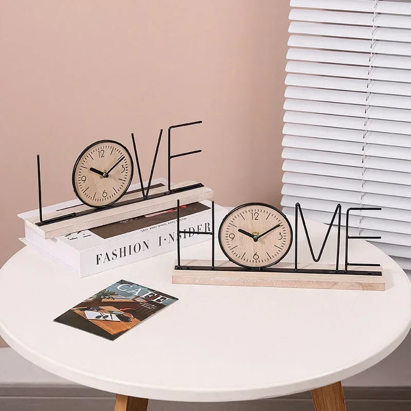 European Creative TV Cabinet Decoration Furniture Home Living Room Bedroom Entrance Wine Cabinet Office Desktop Clock Arrangeme