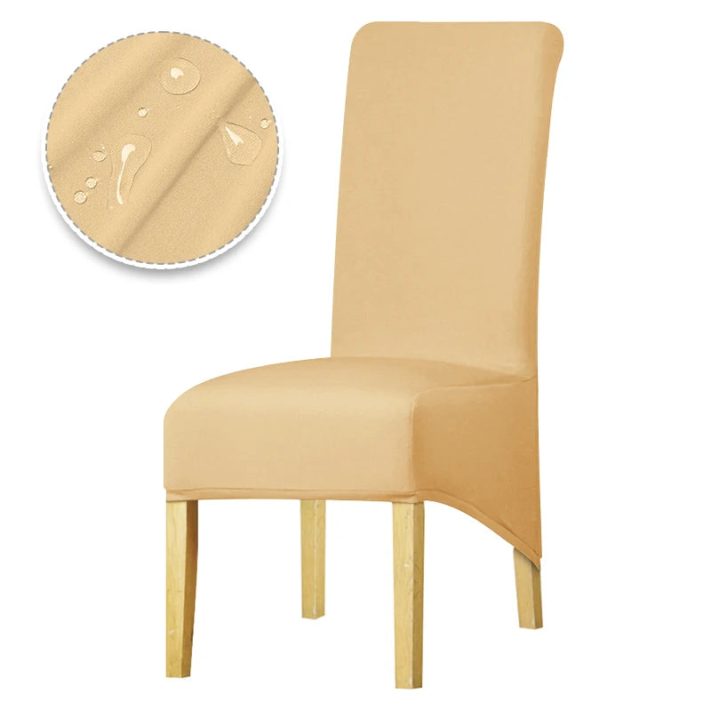 Real Waterproof Fabric Chair Cover Stretch Seat Chair Covers Ventilate Bar Chair Slipcover Universal Size Chair Cover For Room