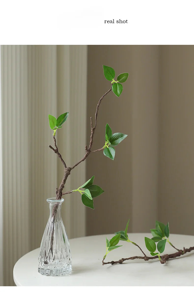 44CM Artificial Green Plants Withered Branches Home Decorations Green Leaves Withered Vines Flower Arrangements Decoration