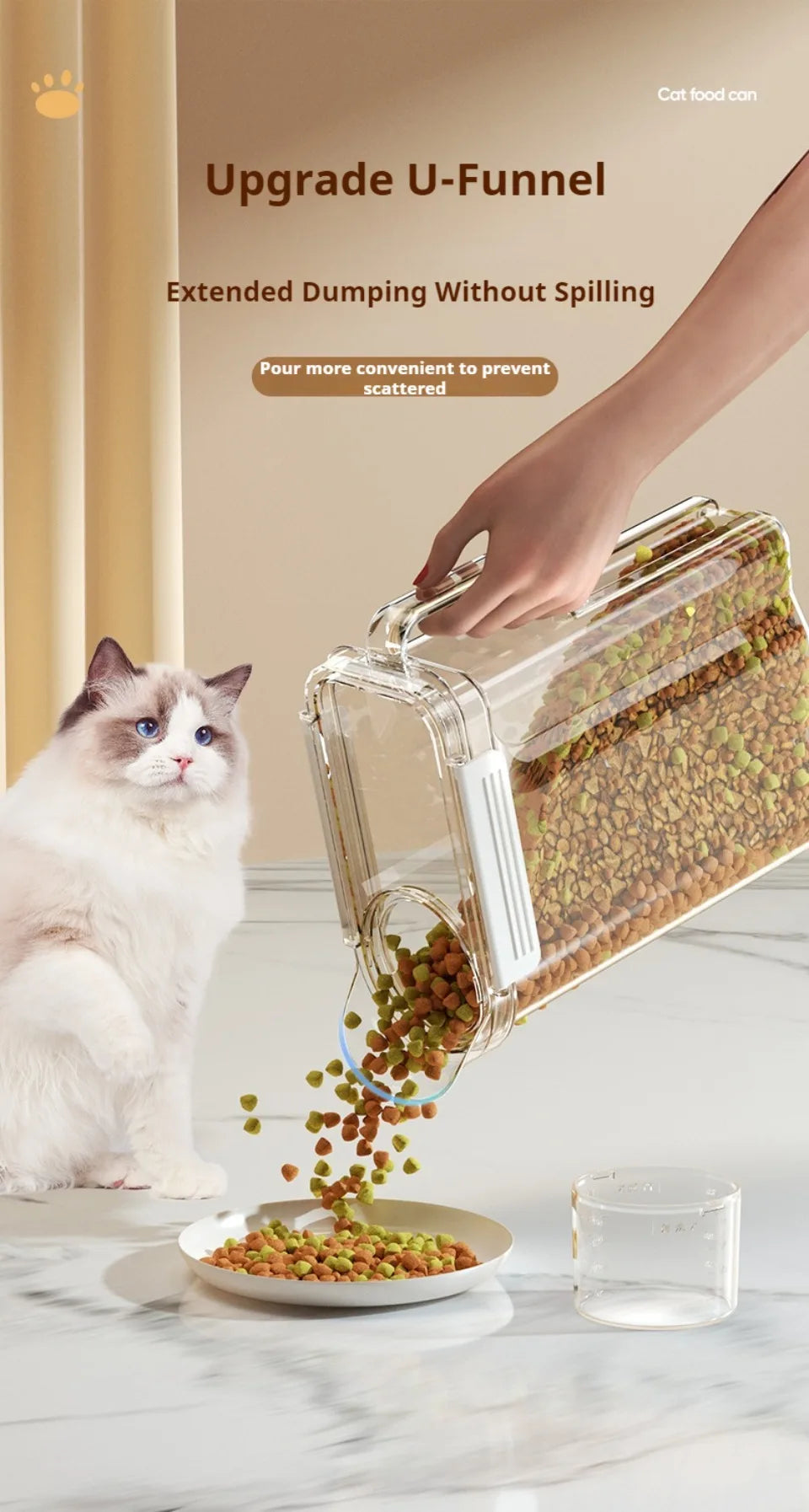 5.5L Transparent Rice Container Sealed Container Plastic Food Storage Containers with Lid Cereal Storage Box Kitchen Acceesories