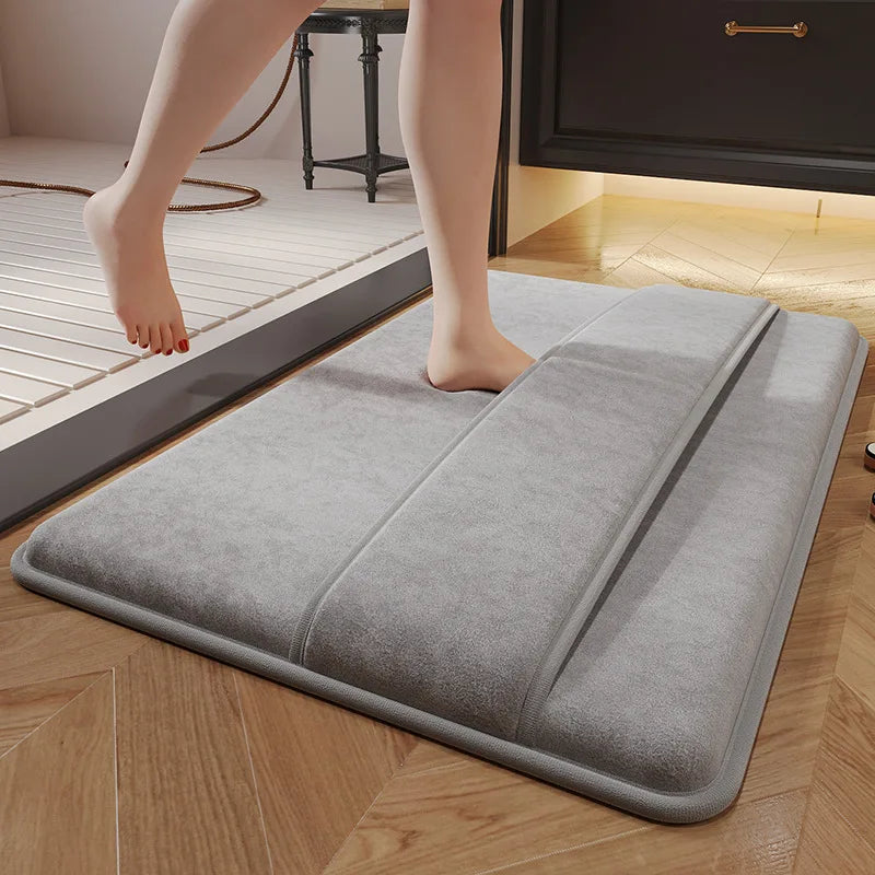 Bathroom Floor Mats Quick-absorbing, Quick-drying, Non-slip Rugs Entrance Rugs Do Not Need To Bend Over To Dry Feet Quickly