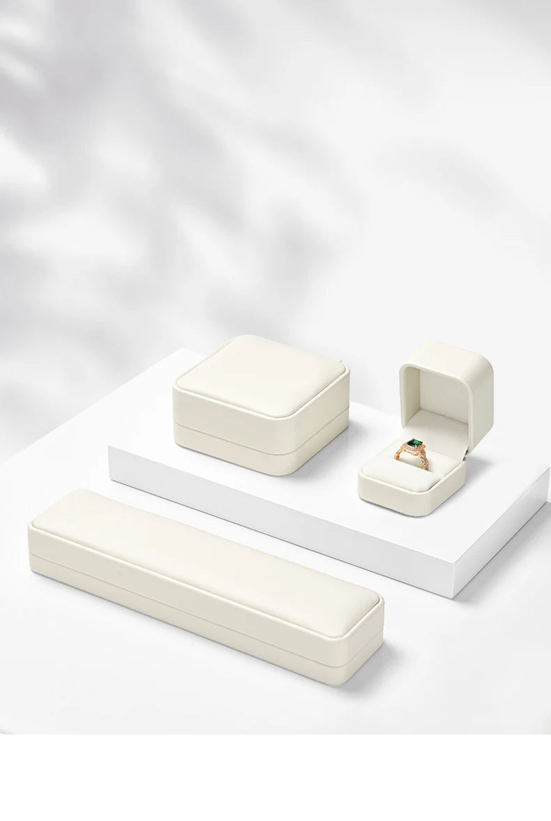 Oirlv Jewelry Box Jewelry Organizer Ring Earrings Necklace Pendant Bracelet Storage Box Packaging Box Gift Case for Wedding