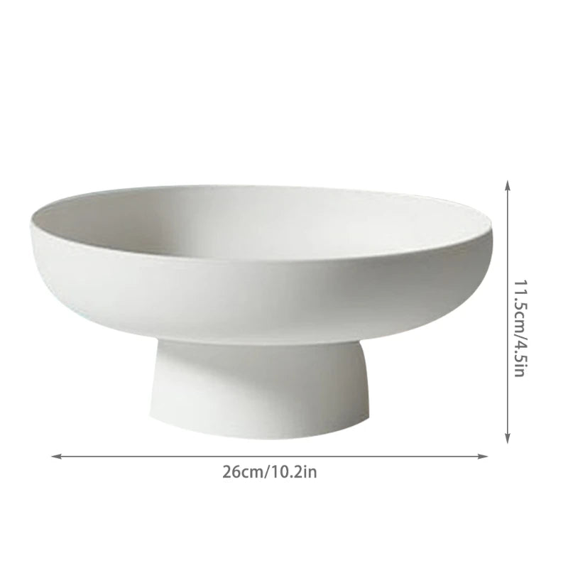 Fruit Vegetable Dish with Drainage Holes, Elegant Plastic Basket for Kitchen Counter/Table Centerpiece Decorative Storage Basket