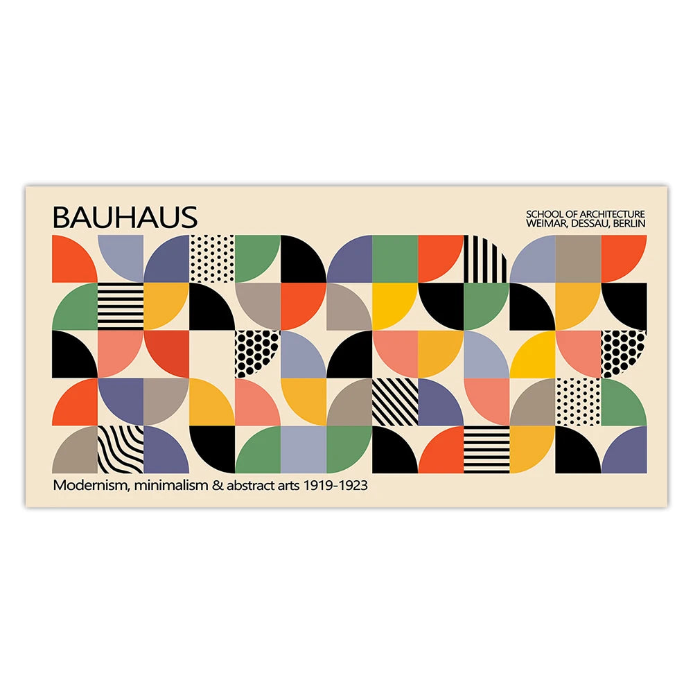 Large Matisse Bauhaus Geometric Leaves Exhibition Poster Abstract Canvas Painting Prints Minimalist Wall Art for Home Decor 1PC