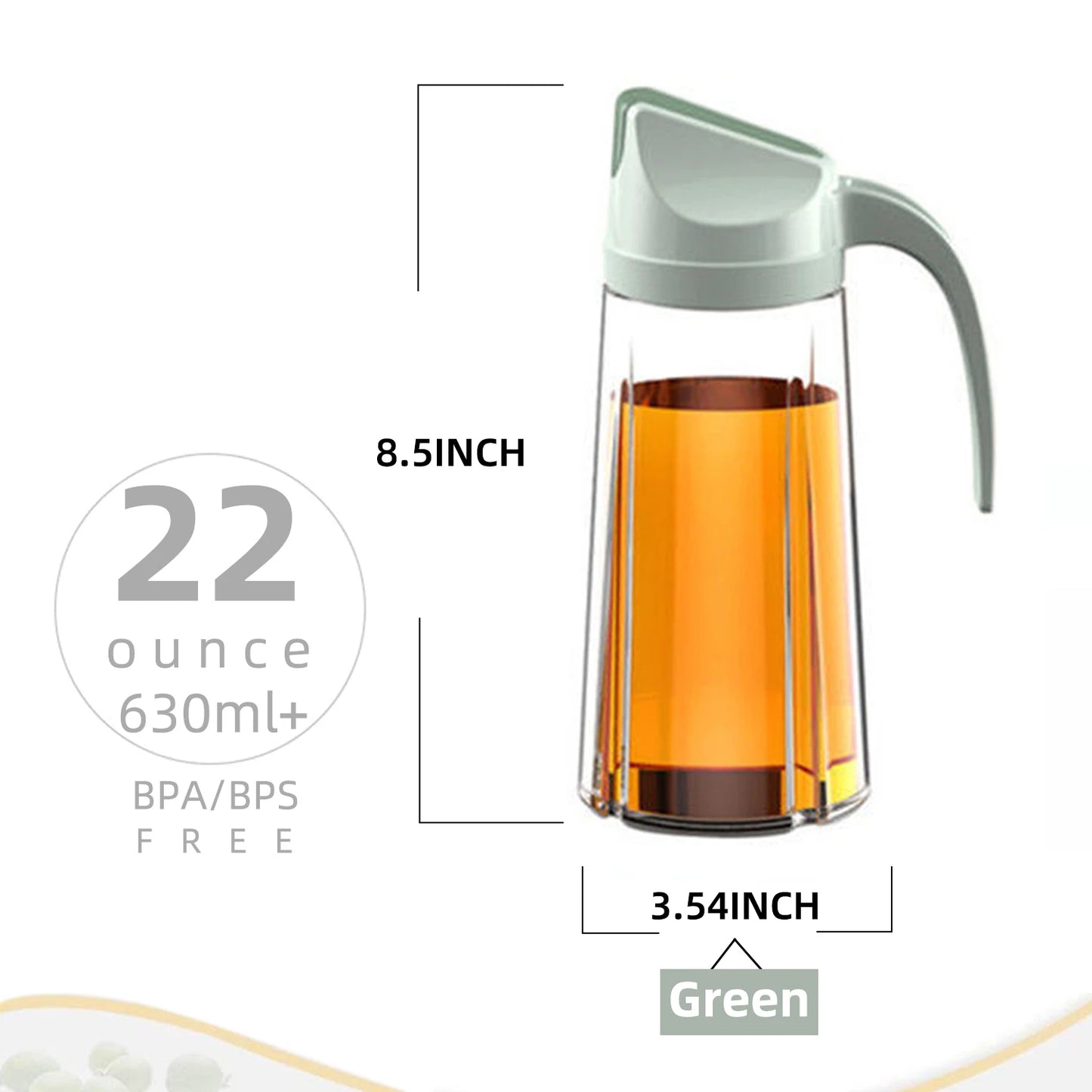 Obelix Olive Oil Dispenser Bottle Auto Flip Condiment Container Automatic Cap And Leakproof Vinegar Glass Cruet Kitchen Tools
