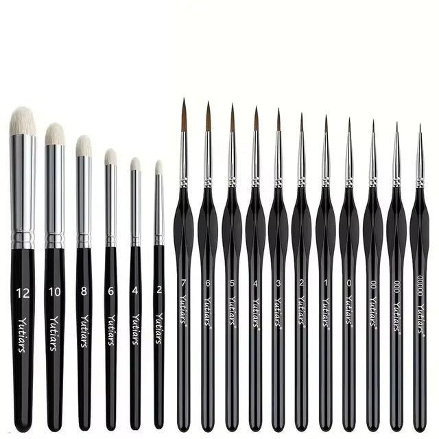 Professional Miniature Paint Brush Set For Warhammer 40K, Dnd, Citadel & Scale Models - Ideal For Enamel & Fantasy Figurines