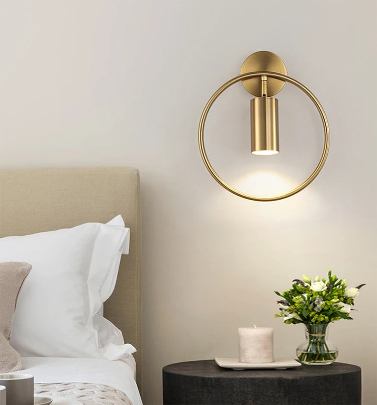 Nordic Bedroom Lights Room Decor Wall Light Lamps for Living Room Gold Wall Decor Lights for Wall Bedside Lamp