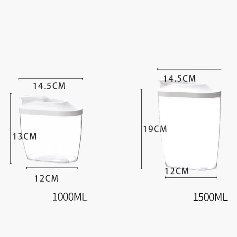 Food Storage Containers with Lids Stackable Treat Box Containers for Kitchen Pantry Organization Containers for Rice Dispenser