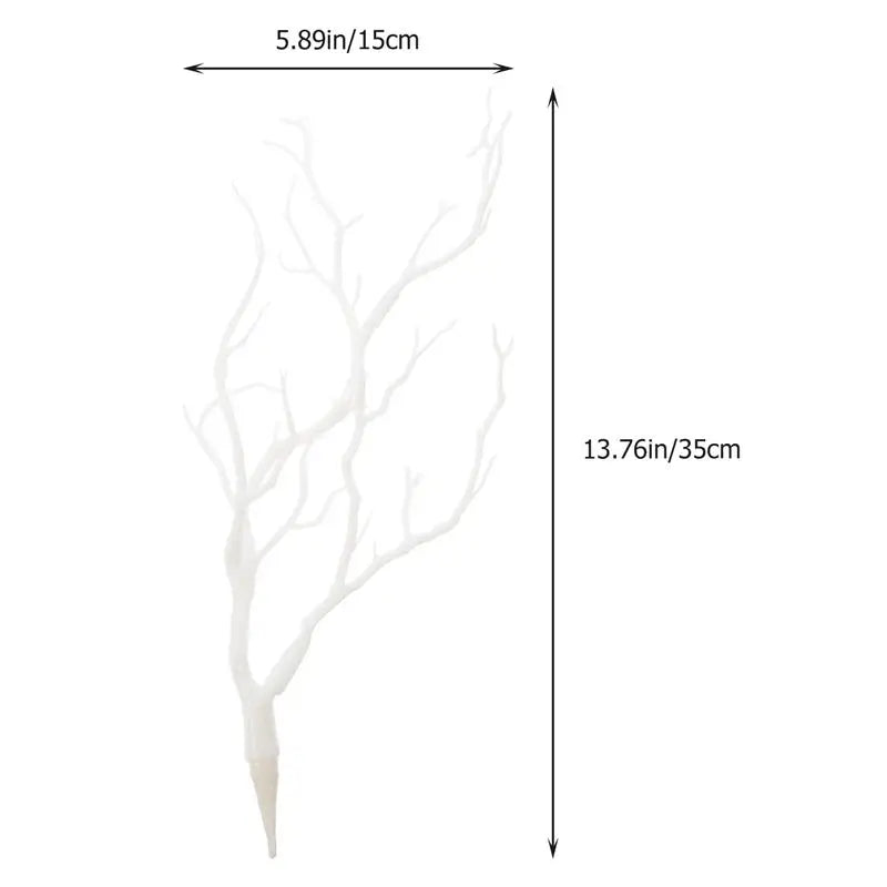 4pcs Artificial Dried Branch Simulation Antlers Tree Branch Fake Plastic Decor Dried Twig Branches Twigs Home Festival Vase