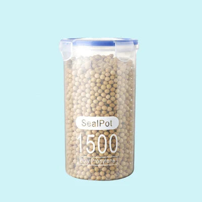 Plastic Food Storage Containers Transparent Rice Dispenser Bucket Cereals Boxes Jars for Bulk Kitchen Organizer Accessory
