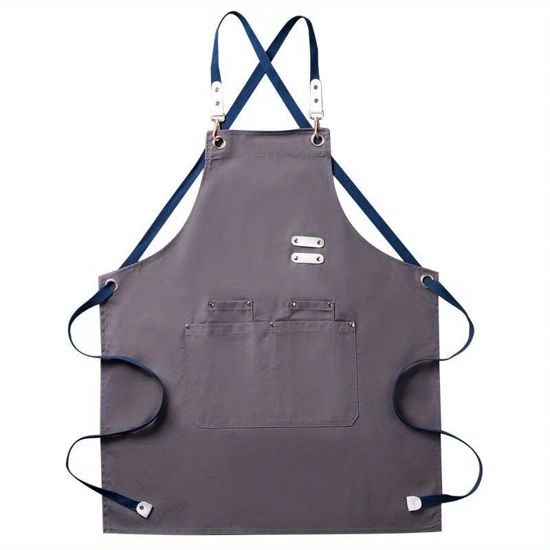 Aprons for Men Women with Pockets Cotton Enrich Durable Large Waterproof For Kitchen, Workshop, BBQ, Chef Apron