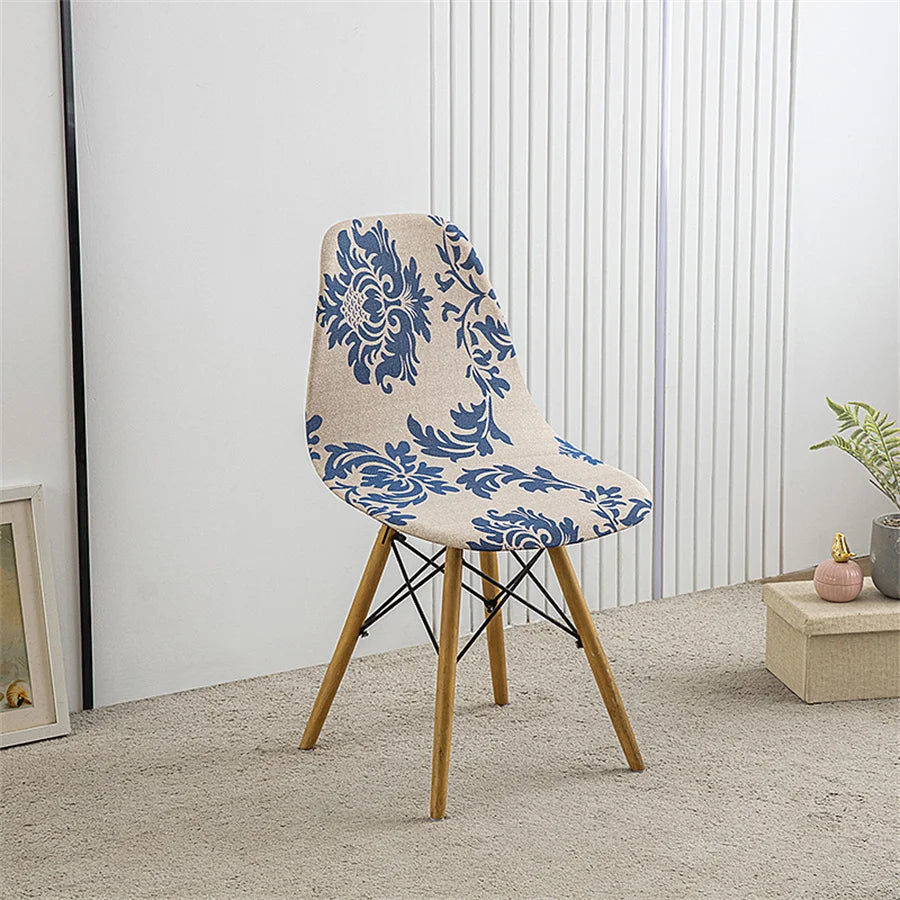1Pc Printed Dining Table and Chair Cover Household Elastic Chair Cover Eames Chair Cover Special-Shaped Chair Cover
