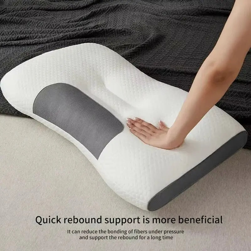 Neck Pillow Help Sleep And Protect The Neck Cervical Orthopedic Household Soybean Fiber SPA Massage Pillow For Sleeping NEW
