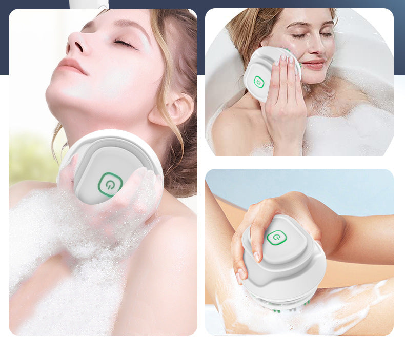 Electric Bath Brushes Shower Cleaning Body Massage Brush Multifunctional Brush Spa Waterproof IPX7 Long Handle Back Brushes