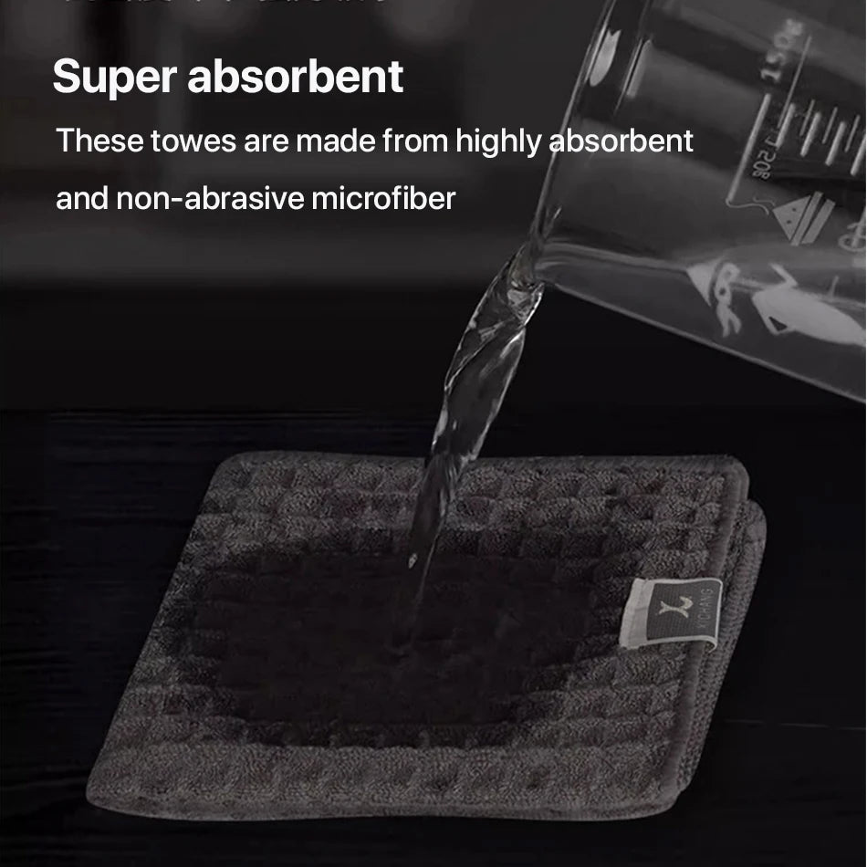 Super Absorbent Barista Bar Towel Coffee Machine Special Rag No Lint Square Towel Cleaning Cloth Coffee Machine Cleaning Towel