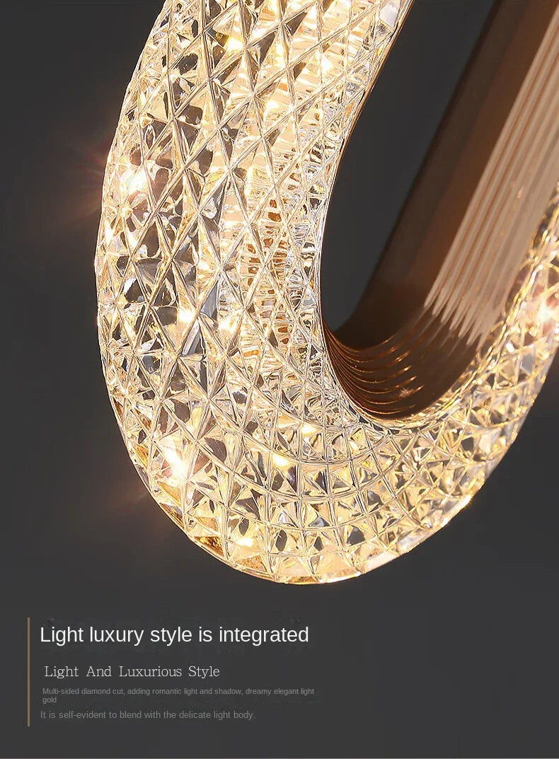 Nordic Luxury Bedside Chandelier Long Line Living Room Background Wall Light Study Chandelier Bedroom Bedside Small Chandelier