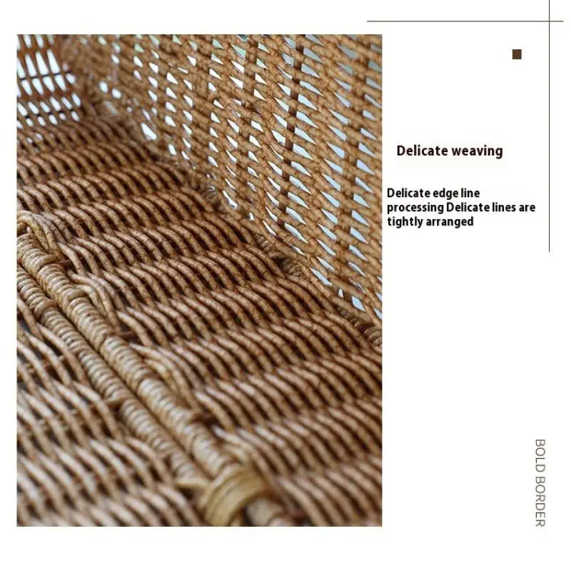 Bohemian Imitation Rattan Storage Basket Woven Dust-proof Frame Home Decoration Organizer