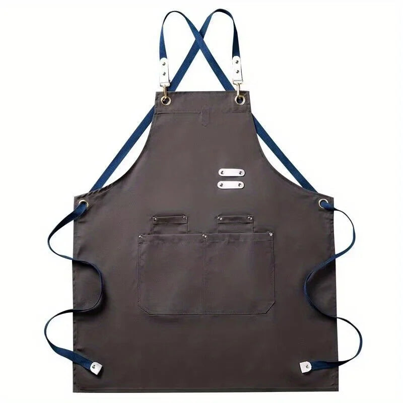 Aprons for Men Women with Pockets Cotton Enrich Durable Large Waterproof For Kitchen, Workshop, BBQ, Chef Apron