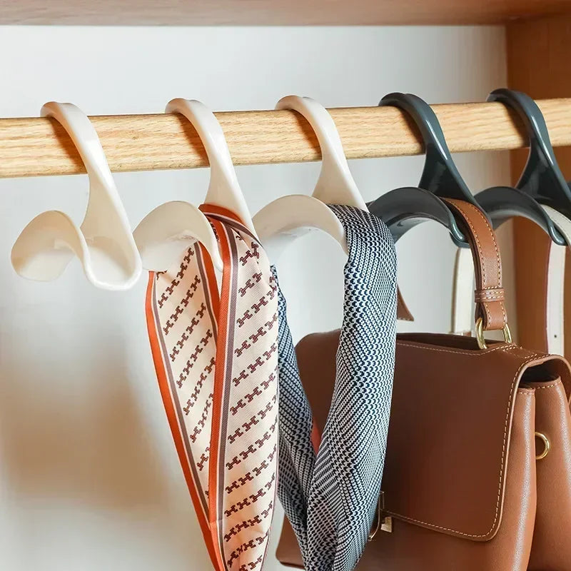 New Durable Bag Rack Holder Home Closet Hat Silk Scarf Shawls Purse Handbag Storage Arched Hanger Hook