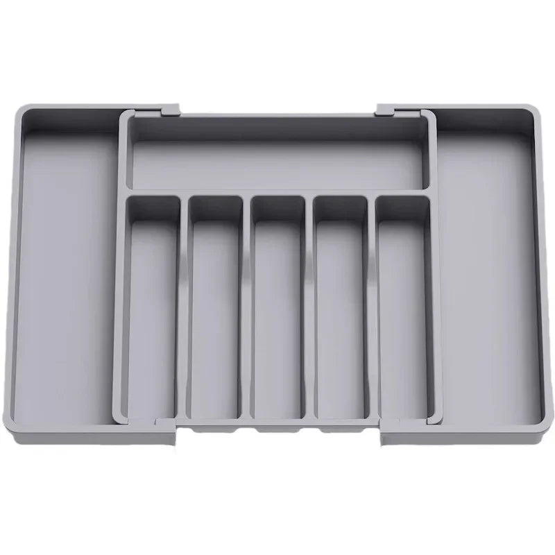 Kitchen Organizer Tray Adjustable Pantry Organizer Utensil Cutlery Drawer for Silverware Tableware Expandable Kitchen Drawer
