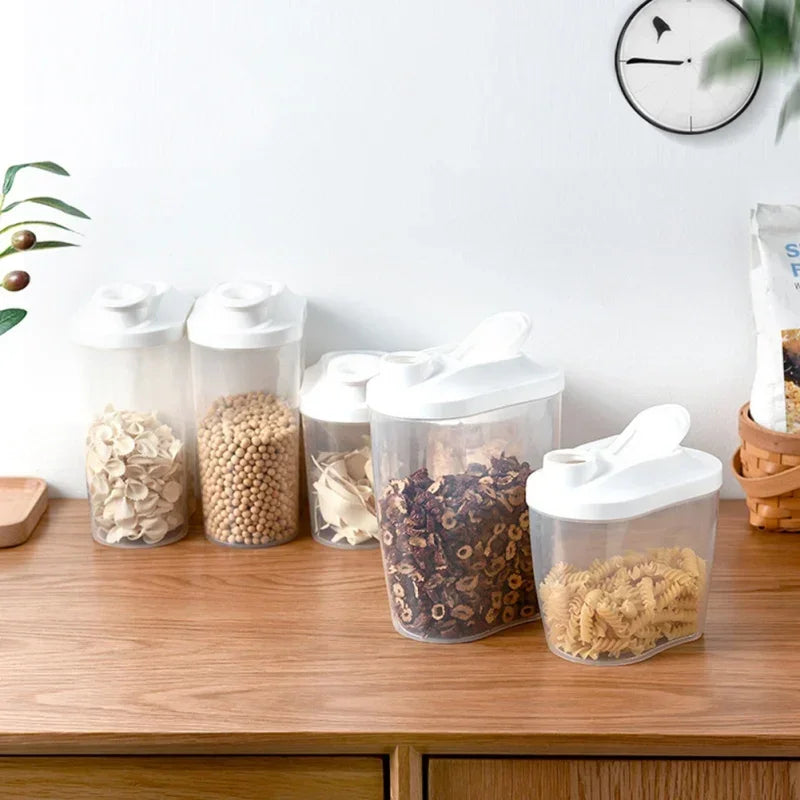Food Storage Containers with Lids Stackable Treat Box Containers for Kitchen Pantry Organization Containers for Rice Dispenser