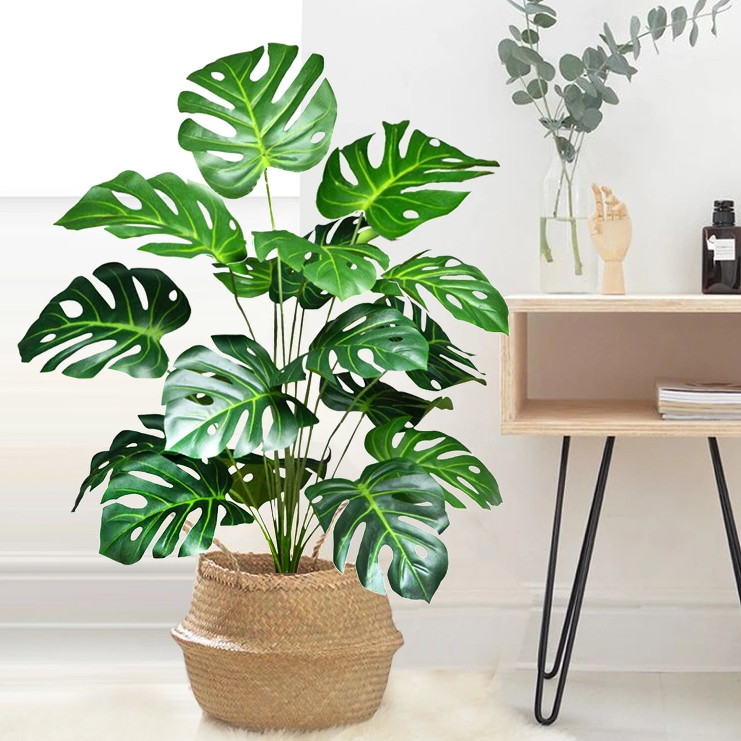 59-103cm/40.5in Artificial Monstera plastic fake plant pot ornamental festival suitable for home office decoration