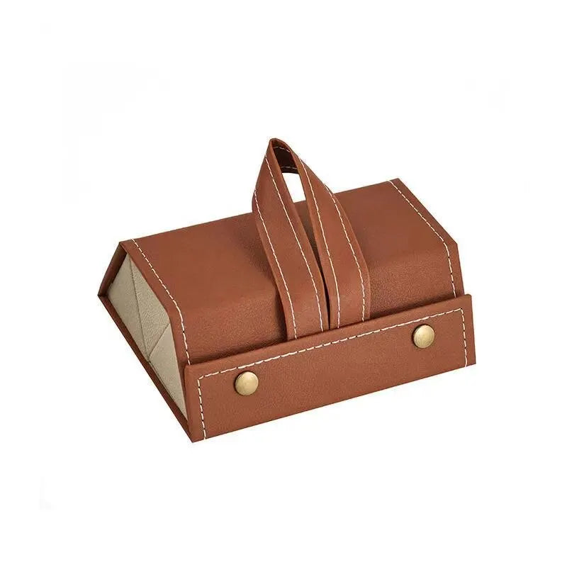 Multifunctional Glasses Storage Box Multi Grid Jewelry Gift Box Small Grain PU Leather High-end Quality Handmade Glasses Box