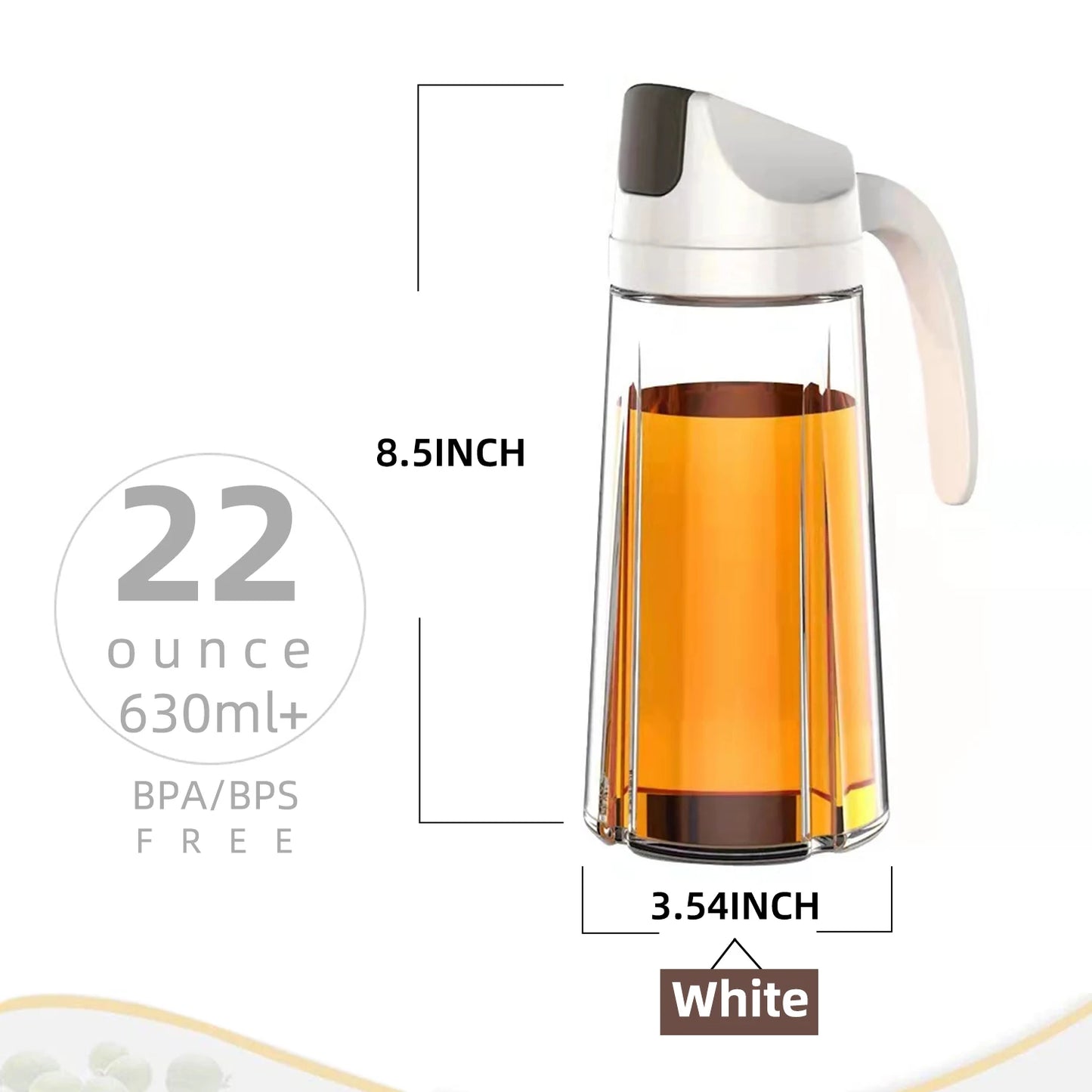 Obelix Olive Oil Dispenser Bottle Auto Flip Condiment Container Automatic Cap And Leakproof Vinegar Glass Cruet Kitchen Tools