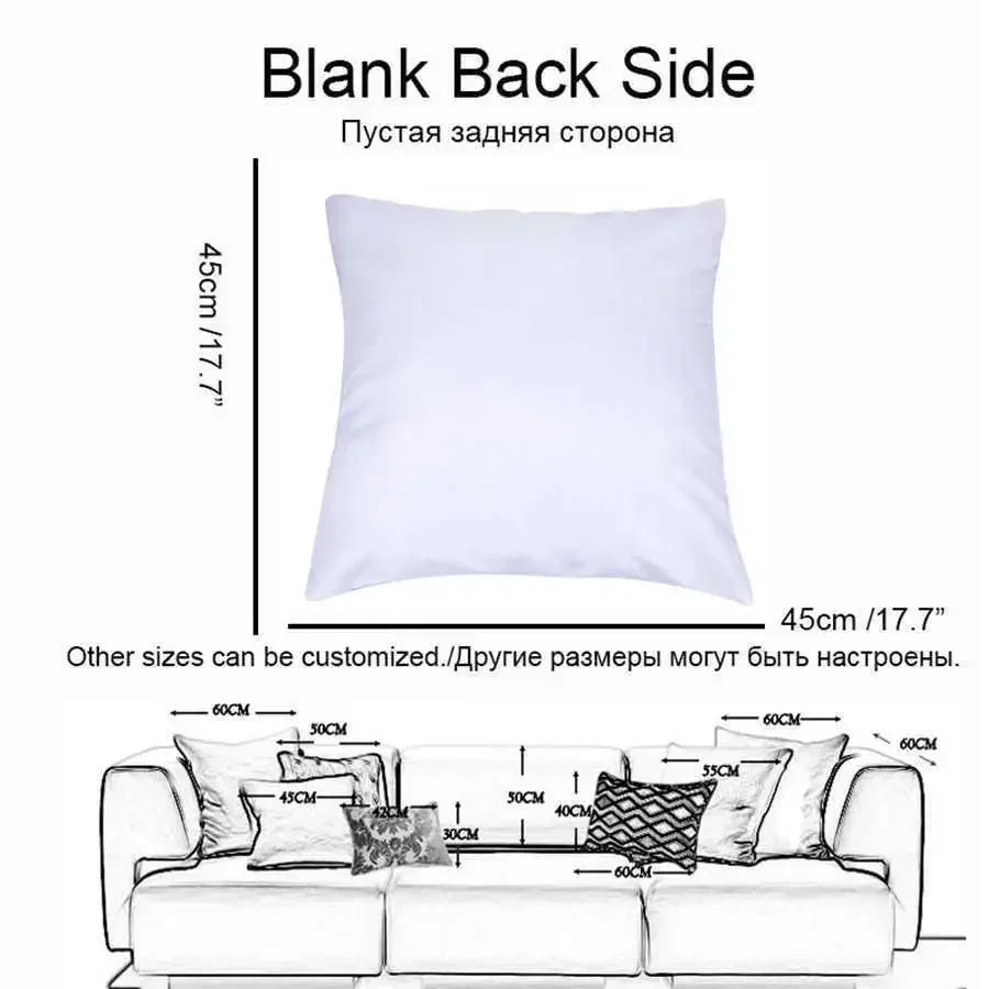 Pillow Covers Cartoon Sofa Decorative Home Double-sided Printing Short Plush Cute Cushion Football Star C Ronaldo Number 7 Cover