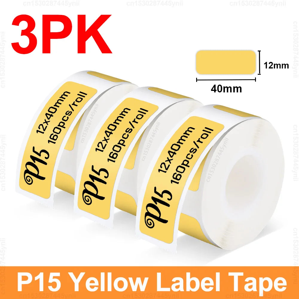 P15 Thermal Label Printer Similar as D11 D110 D101 Marklife P15 Mini Label Maker Handheld Label Machine with Adhesive Label Tape