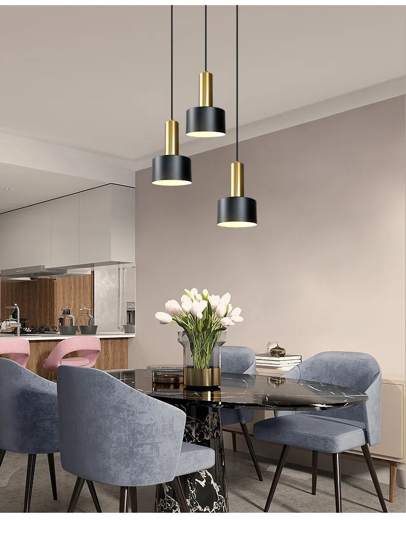 Lighting for Living Room Home Decor Nordic Simple Restaurant Three Chandeliers Luxury Modern Bedroom Bedside Long Table Bar Lamp