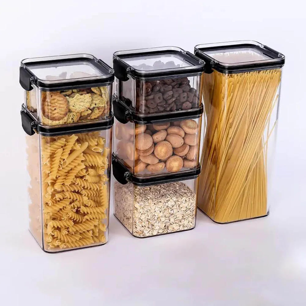Food Storage Containers Set with Lids, Ideal for Kitchen Pantry Organization and Storage