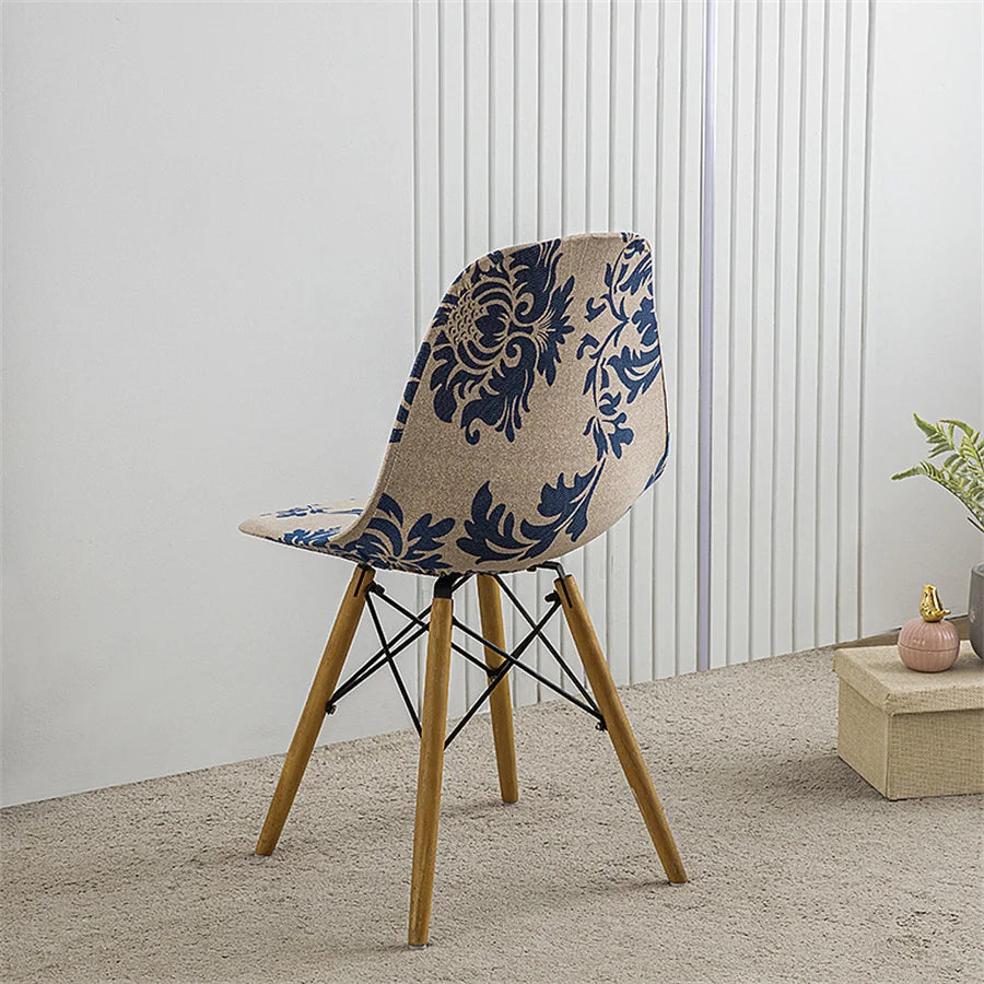1Pc Printed Dining Table and Chair Cover Household Elastic Chair Cover Eames Chair Cover Special-Shaped Chair Cover