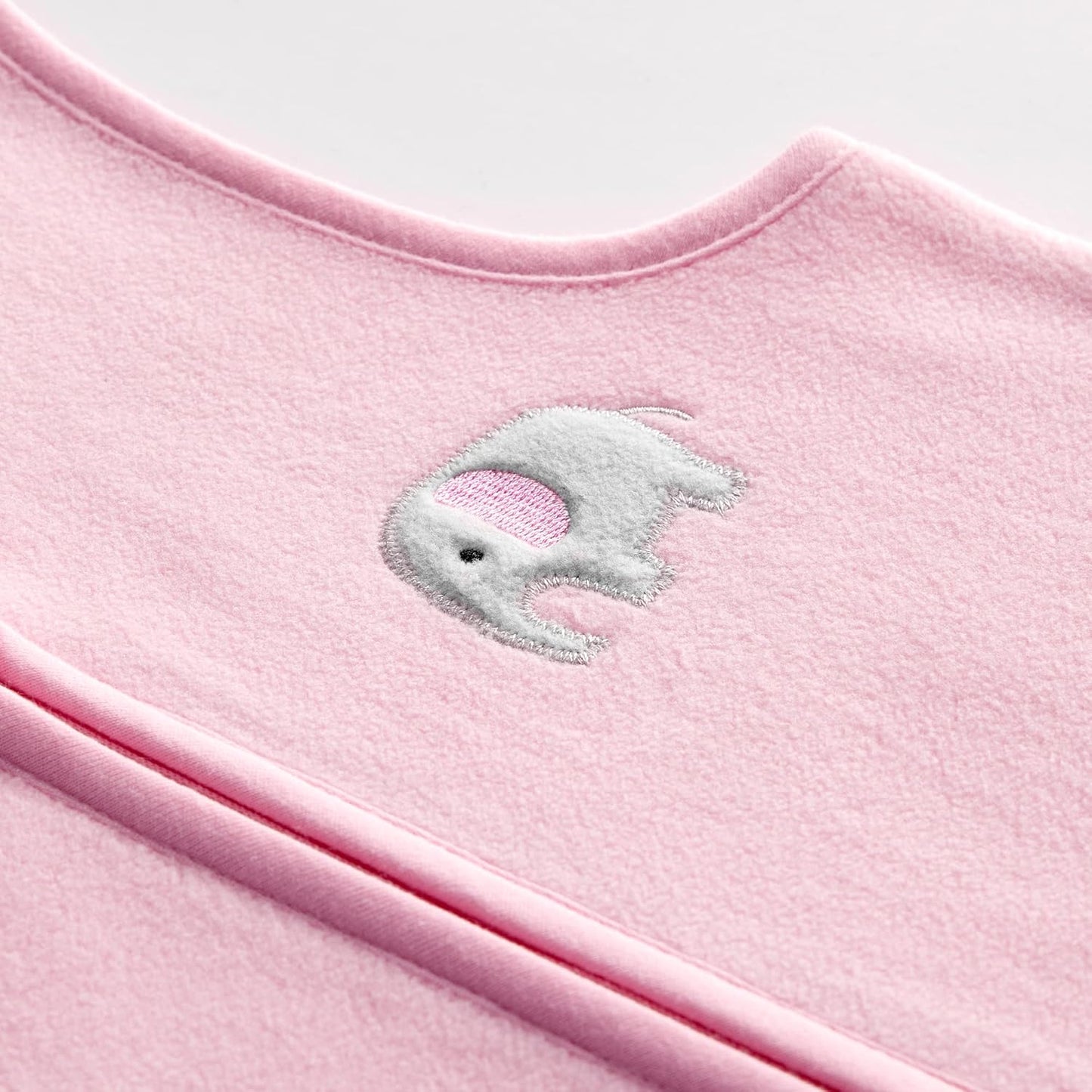 Micro Fleece Baby Sleep Sack 12-18 Months, 1.0 TOG Baby Sleeveless Wearable Blanket with 2-Way Zipper, Sleeping Bag for Baby Girl, 1 Pack, Pink Elephant