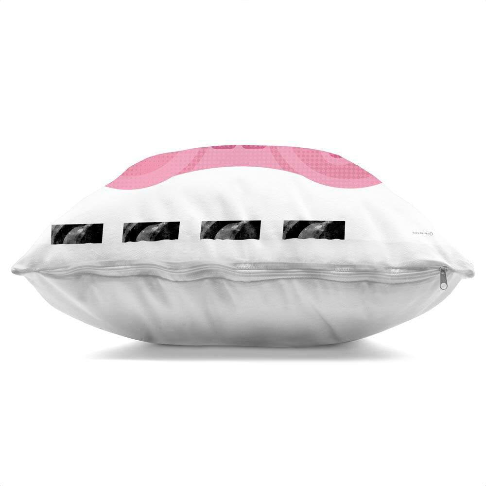 Girl Gamer Pink Level up Pink Abstract Polyester 18 In. X 18 In. Throw Pillow