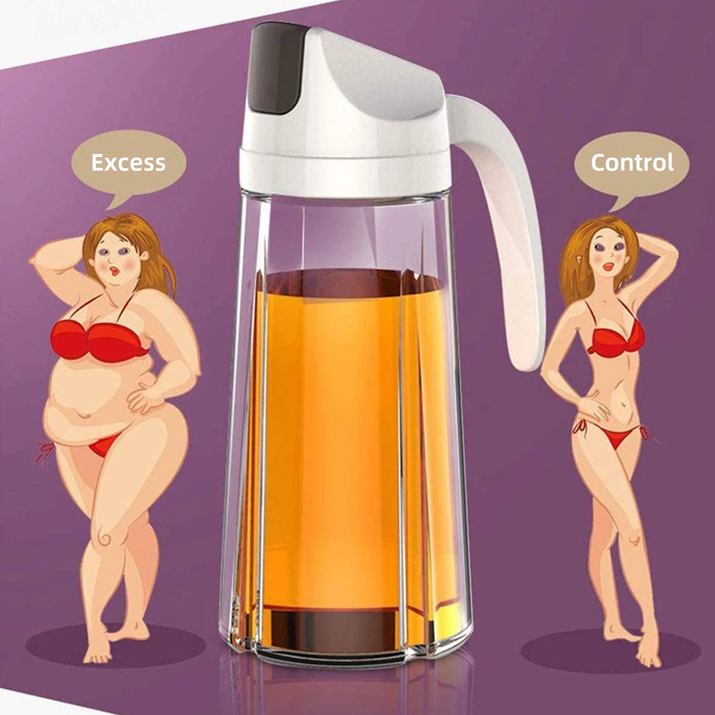 Obelix Olive Oil Dispenser Bottle Auto Flip Condiment Container Automatic Cap And Leakproof Vinegar Glass Cruet Kitchen Tools