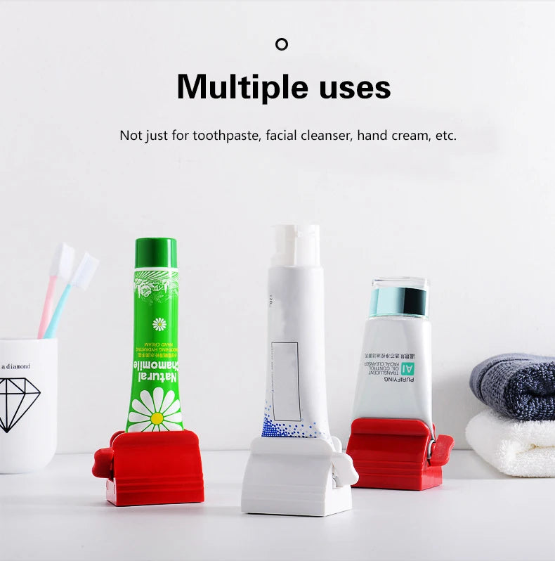 Bathroom Accessories Toothpaste Device Multifunctional Dispenser Facial Cleanser Squeezer Clips Manual Lazy Tube Squeezer Press